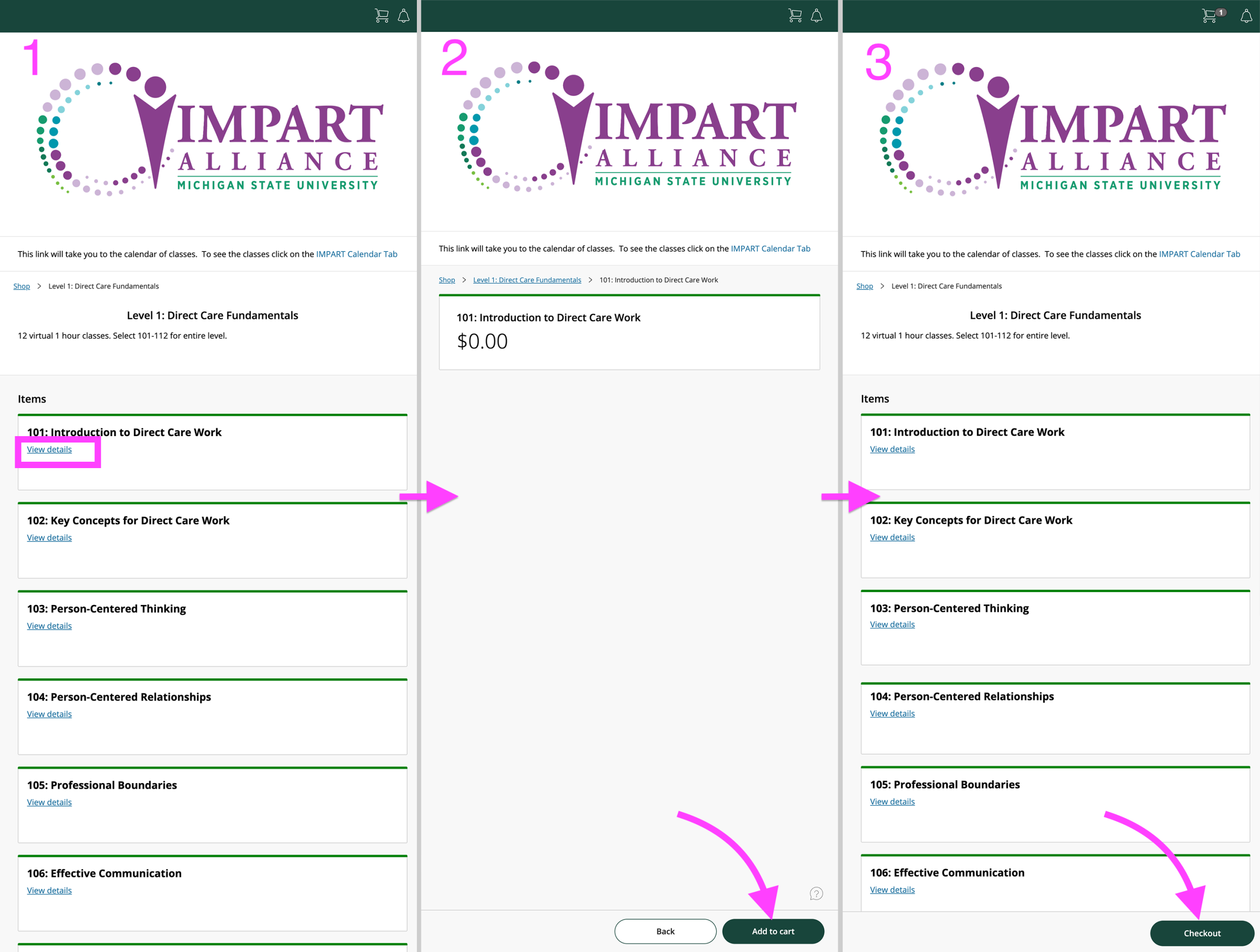 View Course Details