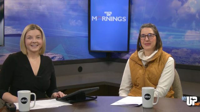 Caregivers Butterfly Garden interview between reporter and subject.