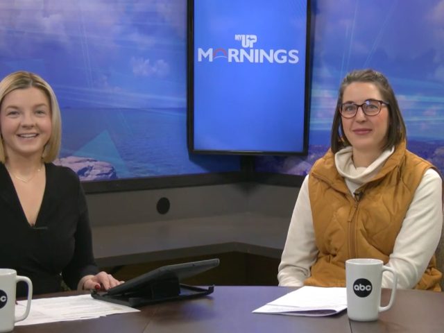 Caregivers Butterfly Garden interview between reporter and subject.